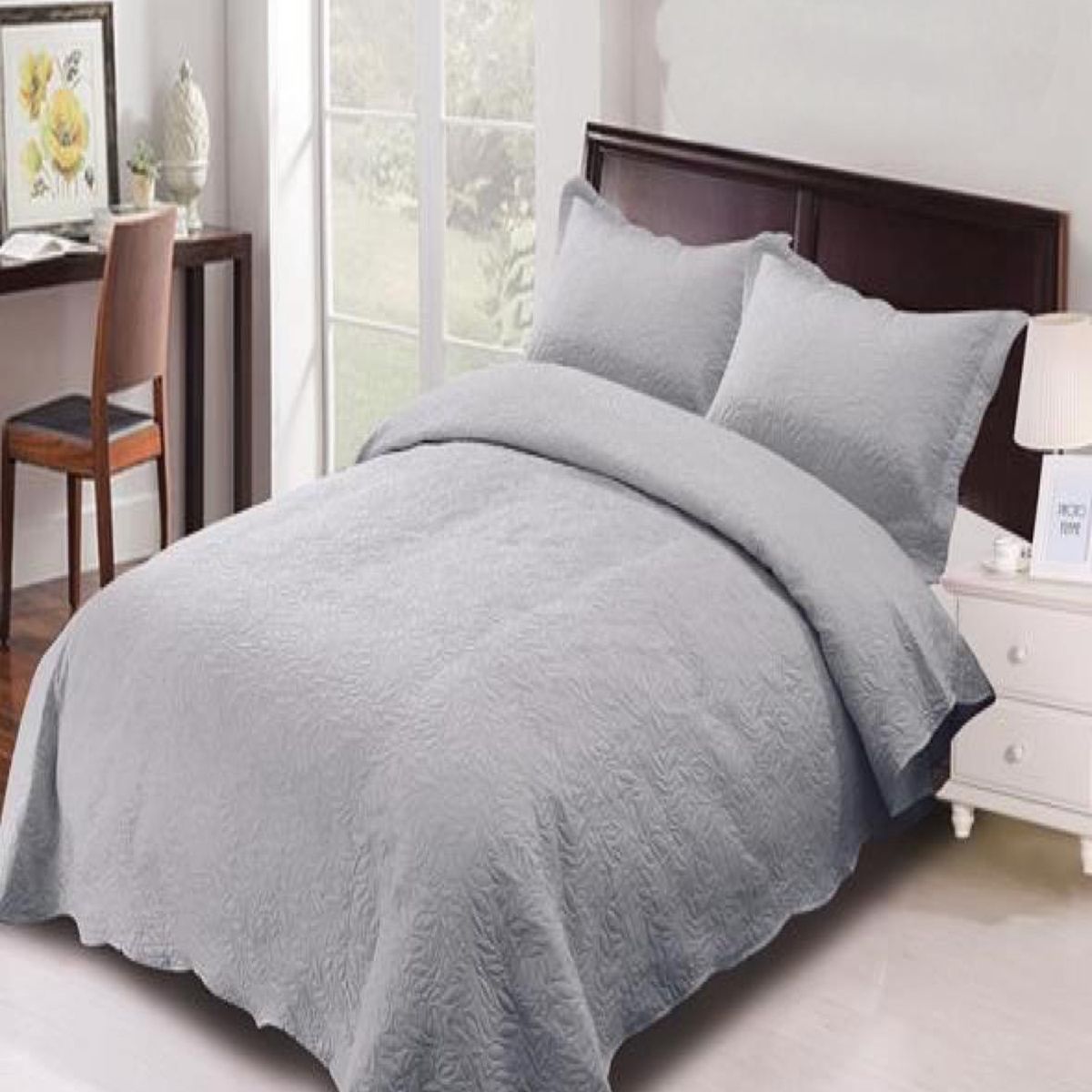 GENERICO - Cubrecama Quilt 2 Plaza Primera Verano Unicolor Q03