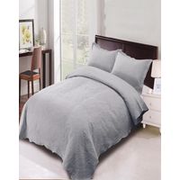 Cubrecama Quilt 2 Plaza Primera Verano Unicolor Q03