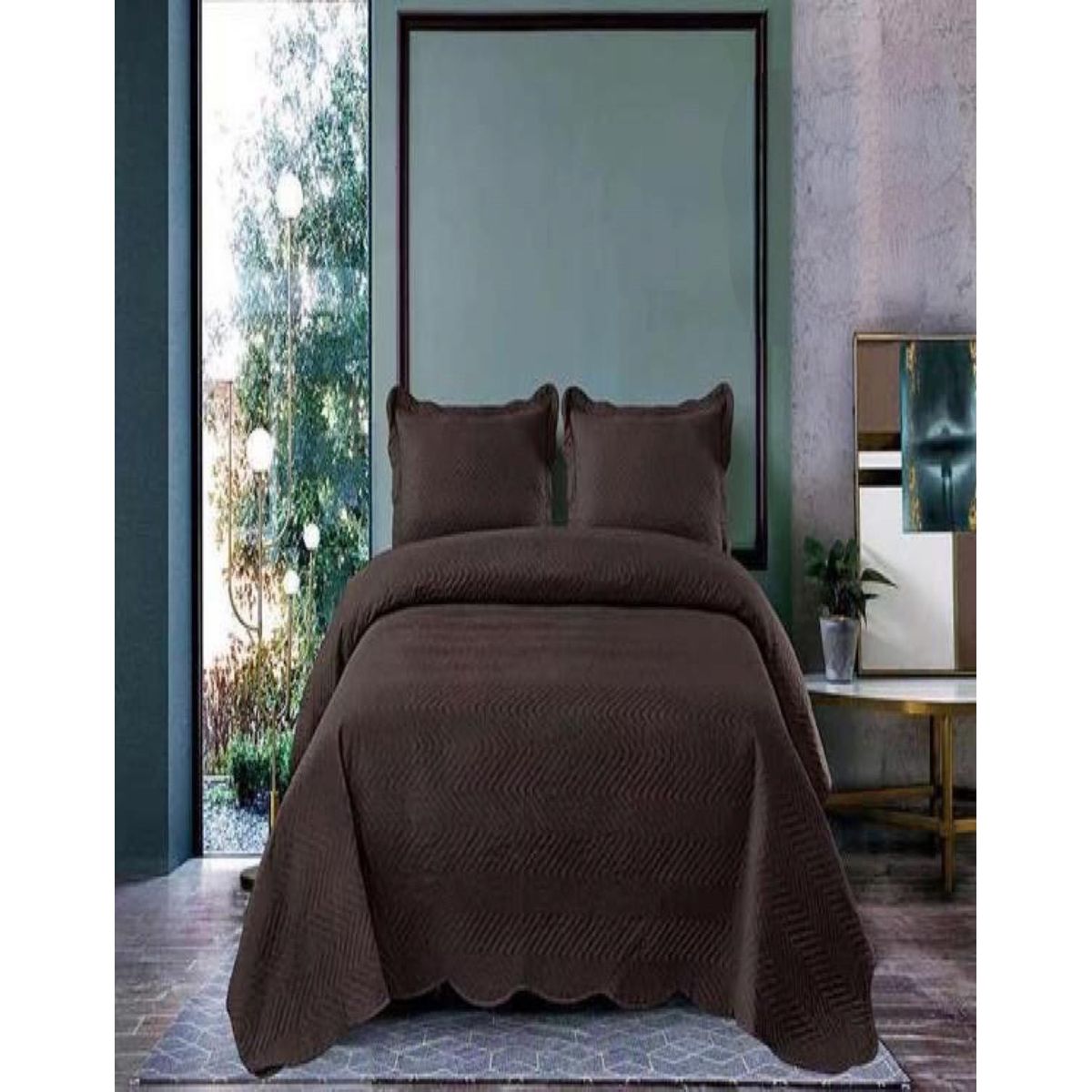 GENERICO - Cubrecama Quilt 2 Plaza Primera Verano Unicolor Q04