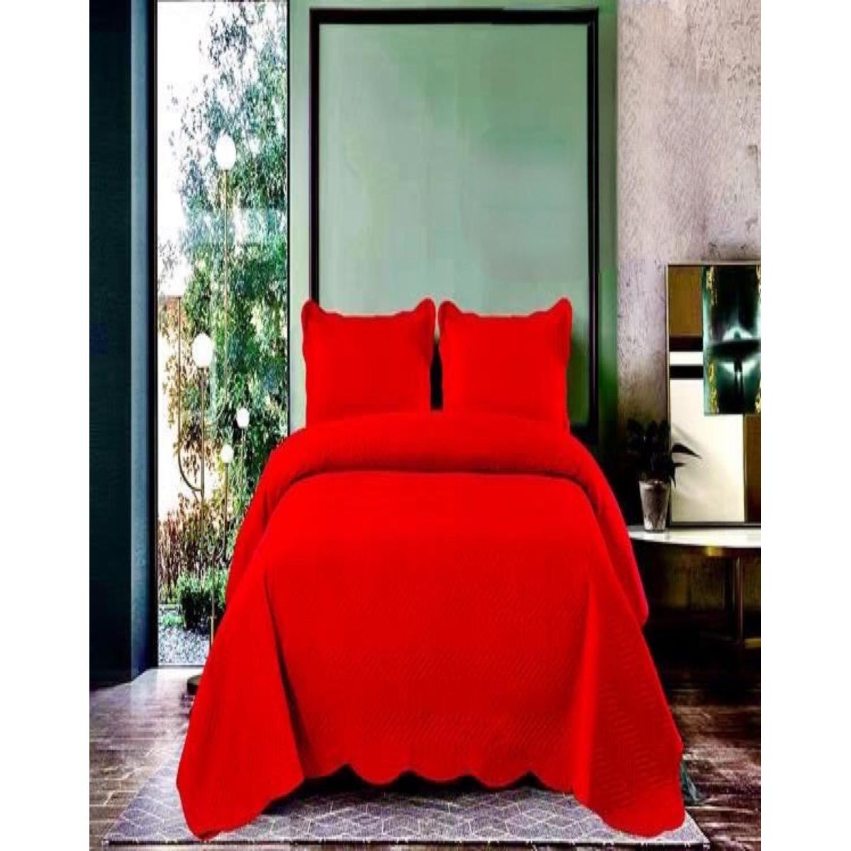 GENERICO - Cubrecama Quilt 2 Plaza Primera Verano Unicolor Q06