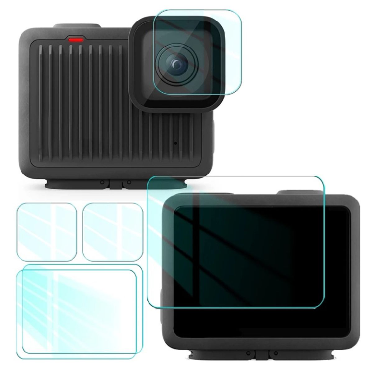 SHOOT - Láminas de Vidrio Templado para GoPro Hero 4K 2024