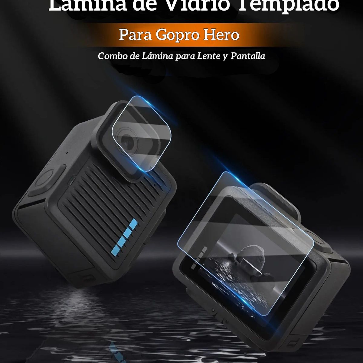 SHOOT - Láminas de Vidrio Templado para GoPro Hero 4K 2024