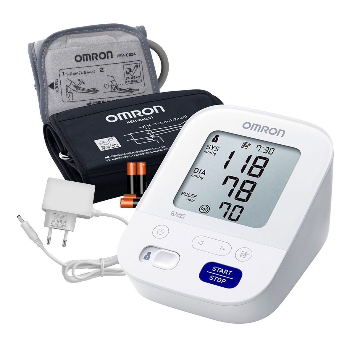 OMRON - OMRON - Medidor Presion Arterial Digital Modelo 7154 con Tecnología IntelliSense Adulto y Pediátrico