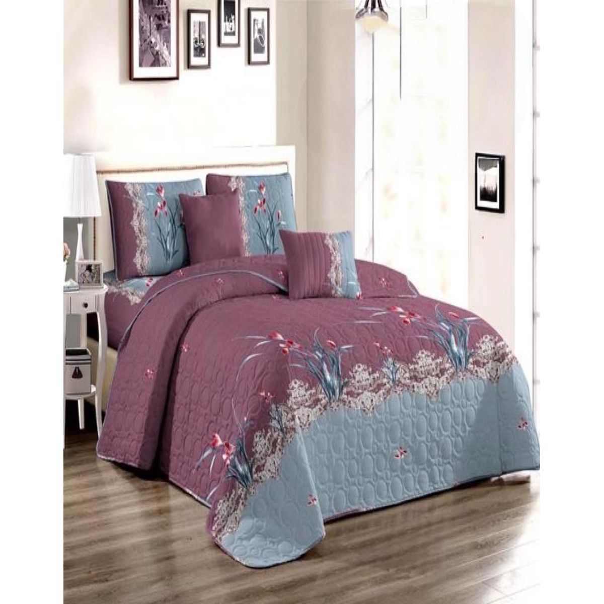 GENERICO - Cubrecama Cobertor Quilt 2 Plaza Primera Verano Q23