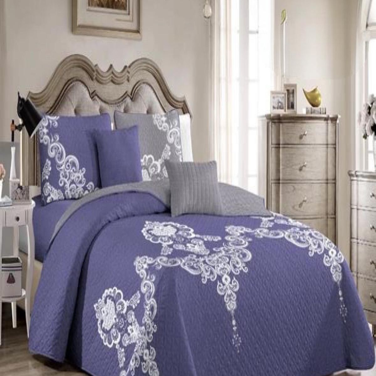 GENERICO - Cubrecama Cobertor Quilt 2 Plaza Primera Verano Q32