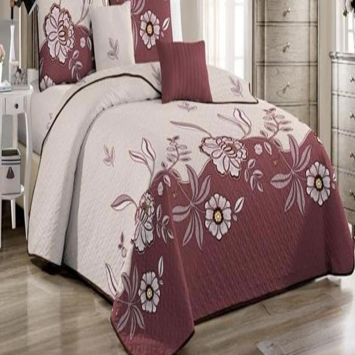 GENERICO - Cubrecama Cobertor Quilt 2 Plaza Primera Verano Q40