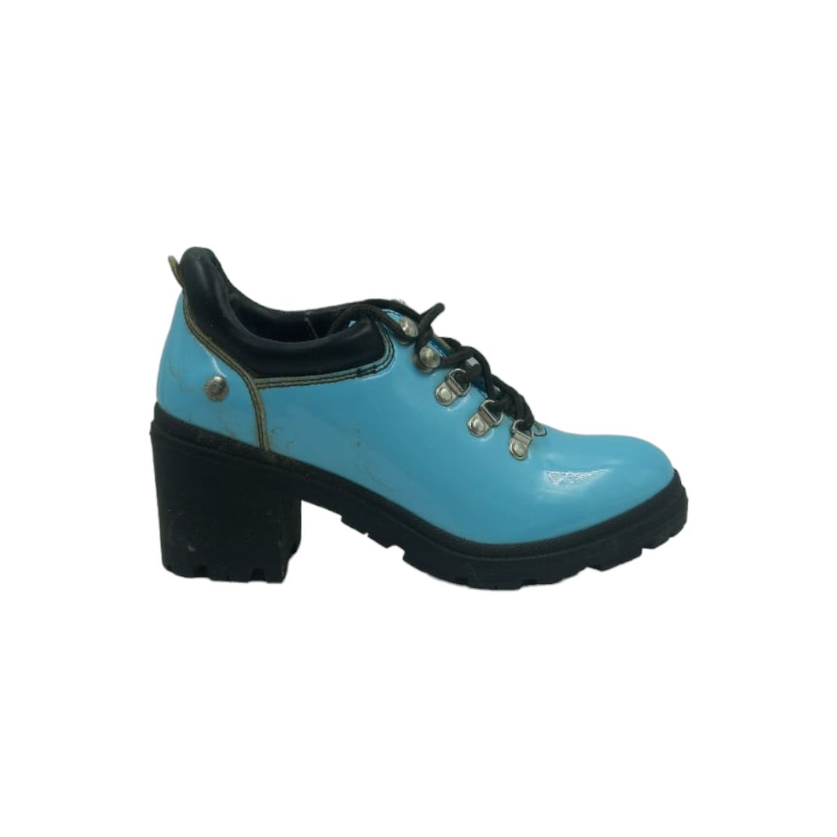 HERIEL - Botin Azul Taco Charol