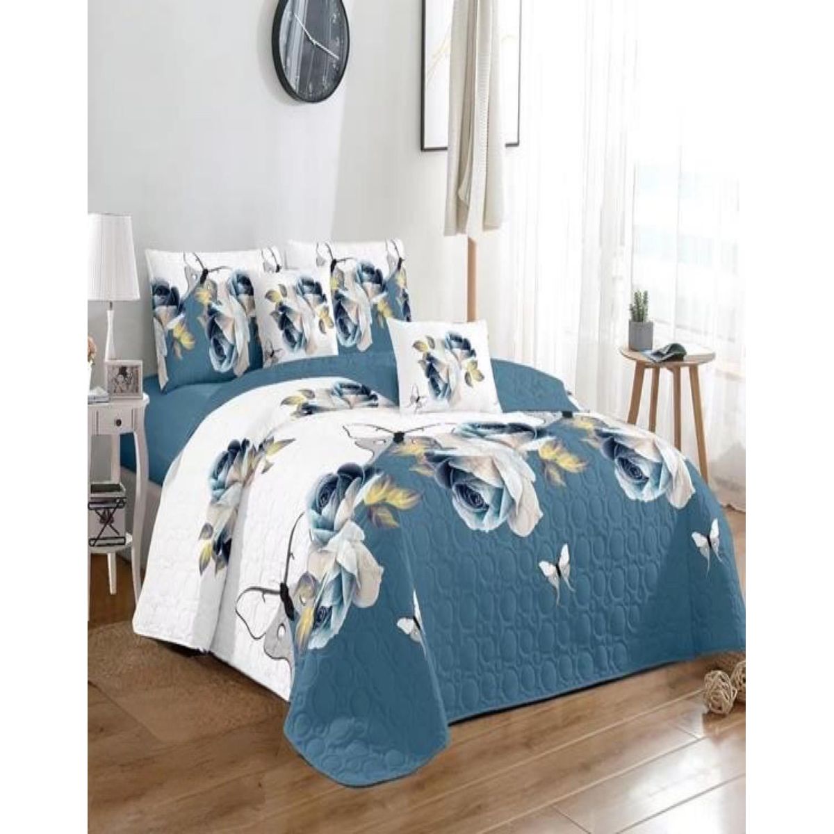 GENERICO - Cubrecama Cobertor Quilt 2 Plaza Primera Verano Q56