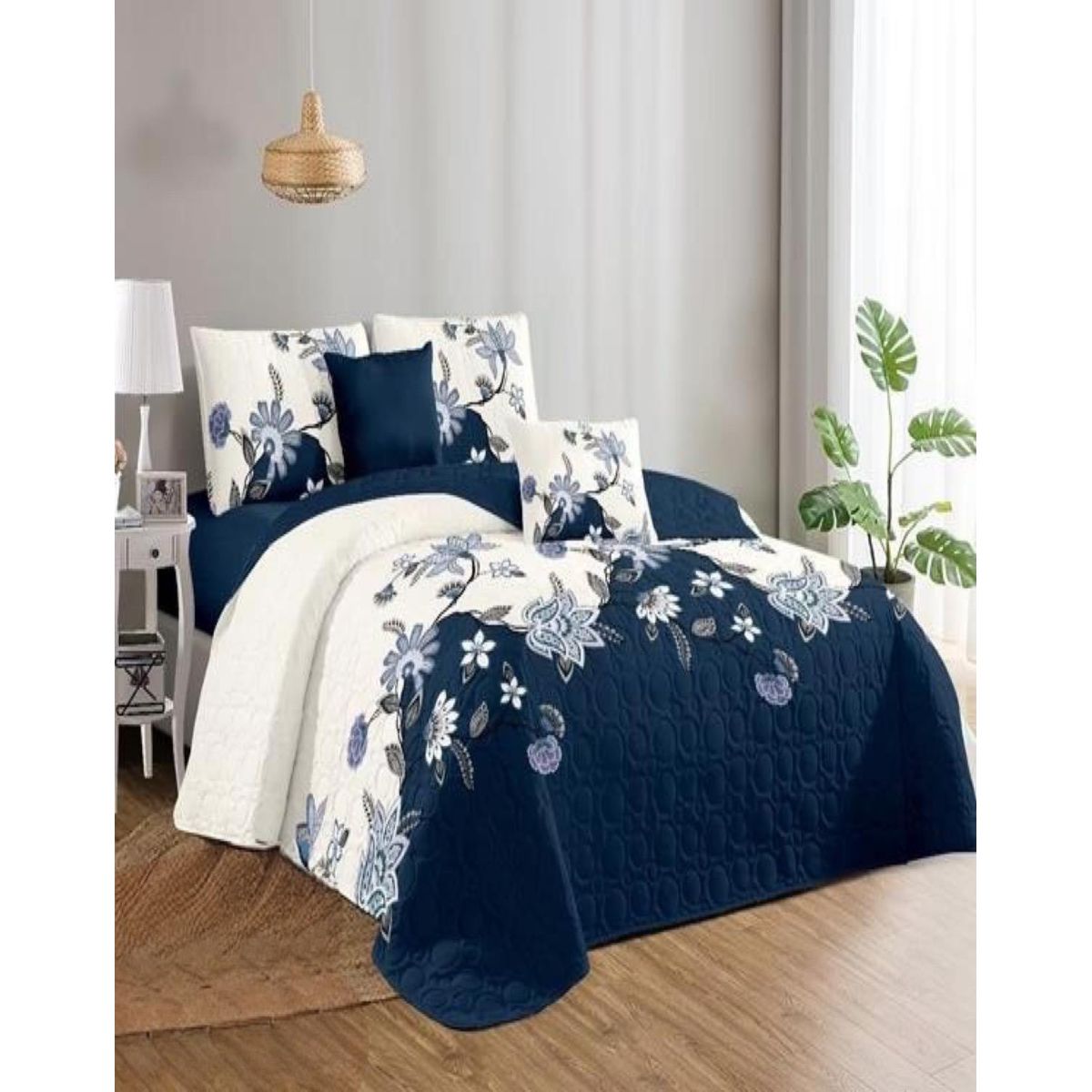 GENERICO - Cubrecama Cobertor Quilt 2 Plaza Primera Verano Q69