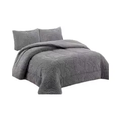 GENERICO - CUBRECAMA DE INVIERNO 2025 CON CHIPORRO 2 PLAZA GRIS