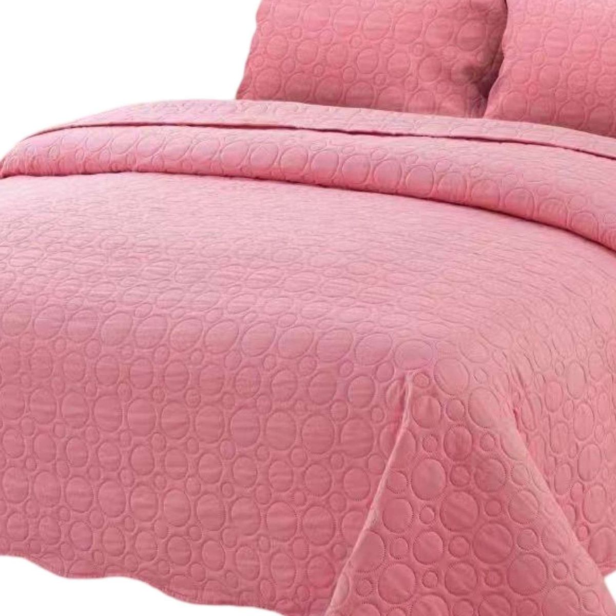 GENERICO - CUBRECAMA QUILT VERANO 2 PLAZAS UNICOLOR