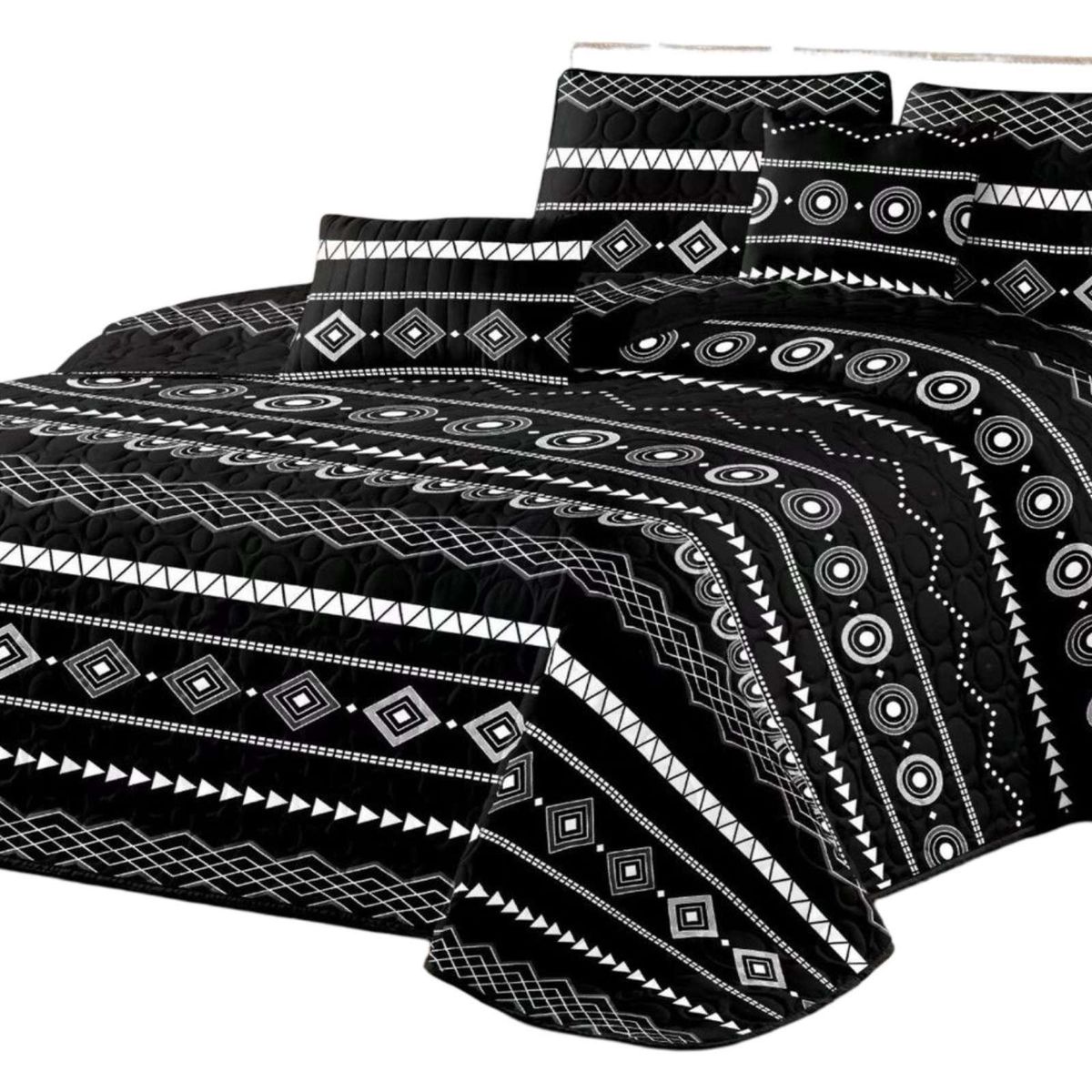 GENERICO - CUBRECAMA QUILT DE VERANO CON DISEÑO 2 PLAZAS