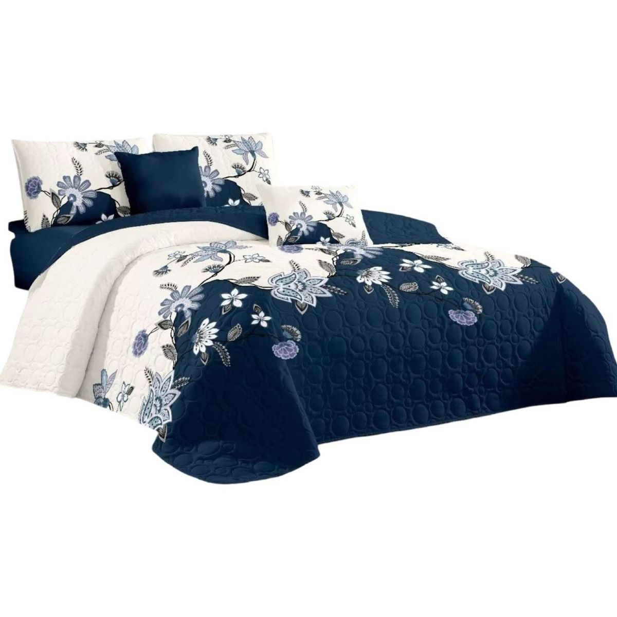 GENERICO - CUBRECAMA QUILT DE VERANO CON DISEÑO 2 PLAZAS