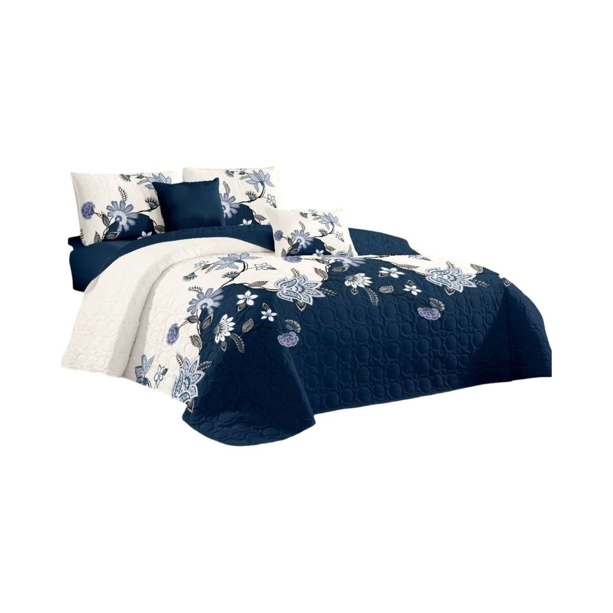 GENERICO - CUBRECAMA QUILT DE VERANO CON DISEÑO 2 PLAZAS