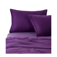 JUEGO DE SÁBANA DE POLAR 2 PLAZAS MORADO