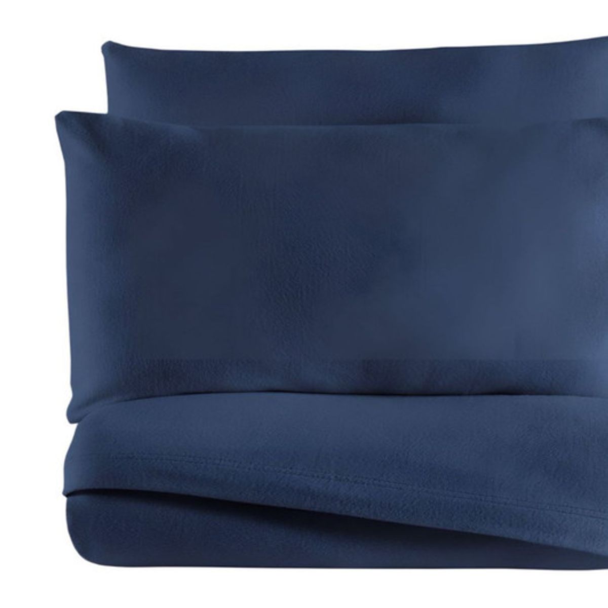 GENERICO - JUEGO DE SÁBANA DE POLAR 2 PLAZAS AZUL