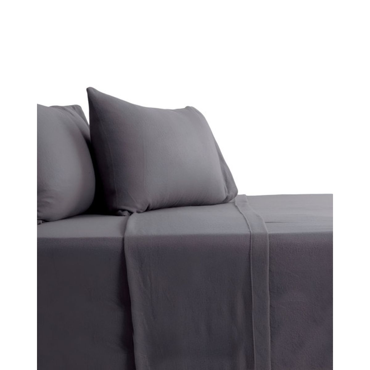 GENERICO - JUEGO DE SÁBANA DE POLAR KING GRIS