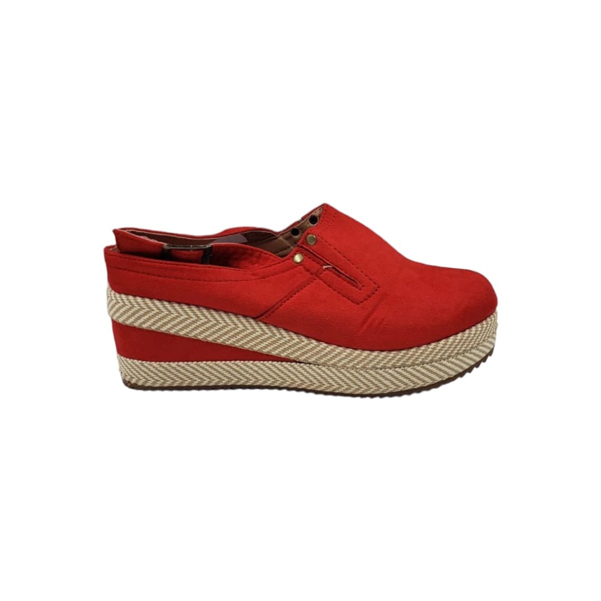 HERIEL - Zapato Panchita Rojo Plataforma
