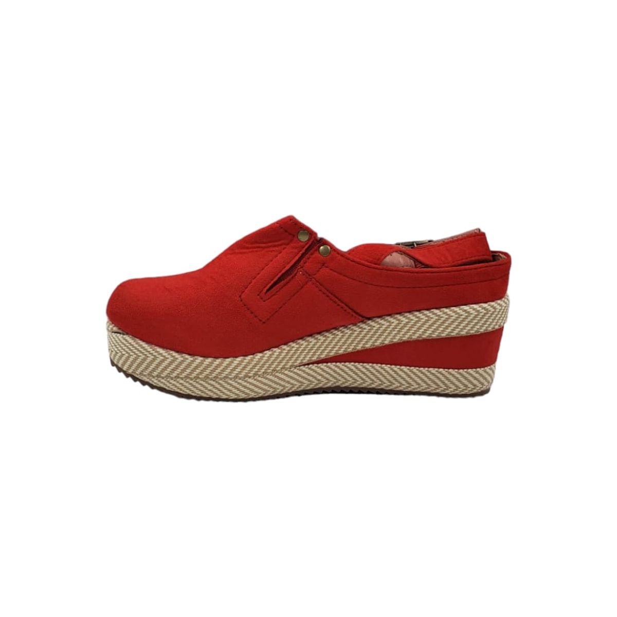 HERIEL - Zapato Panchita Rojo Plataforma