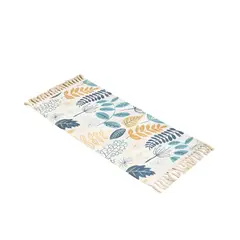 GENERICO - Set de 2 Alfombras de Lino 60x90 cm para Bajada de Cama V8