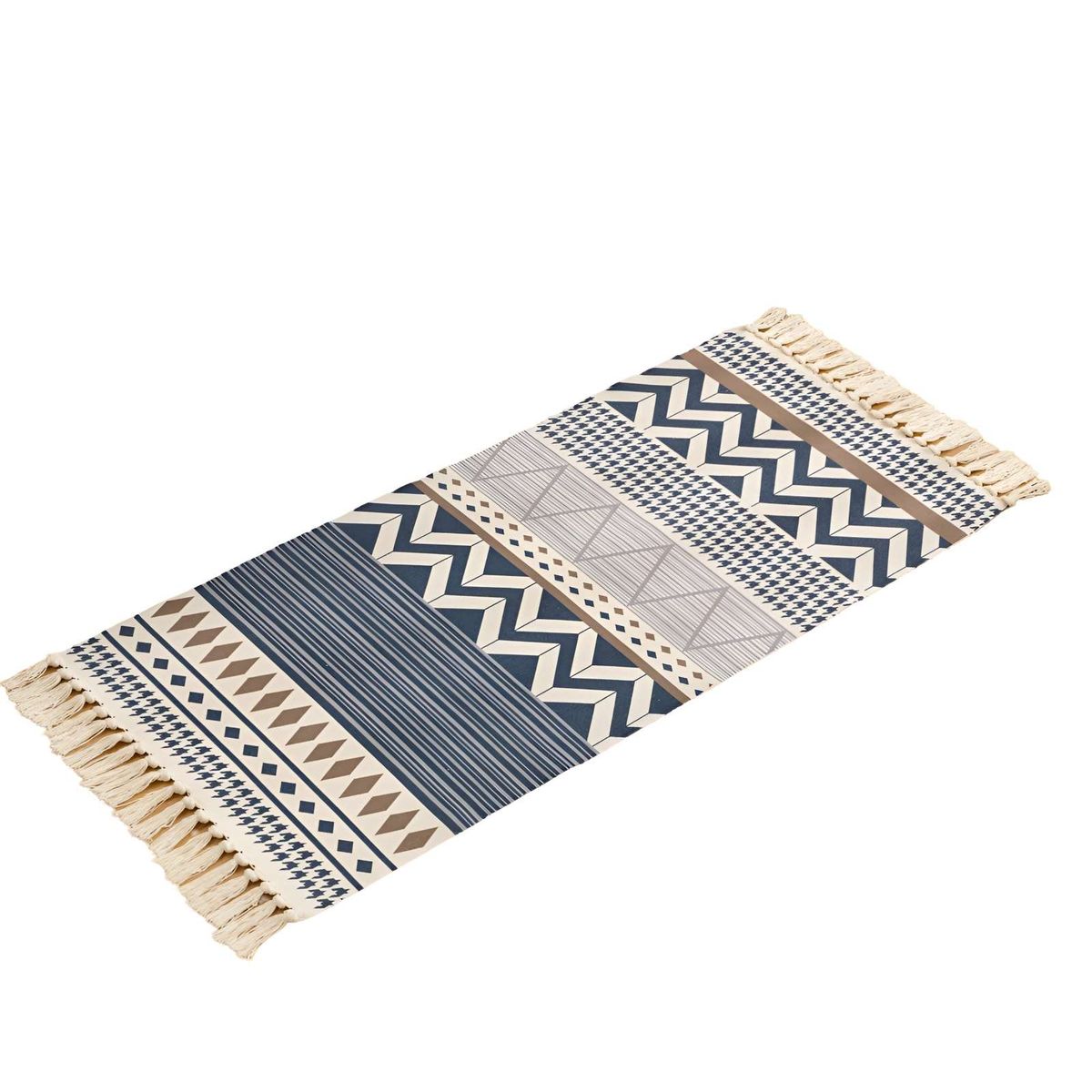 GENERICO - Set de 2 Alfombras de Lino 60x90 cm para Bajada de Cama  V9