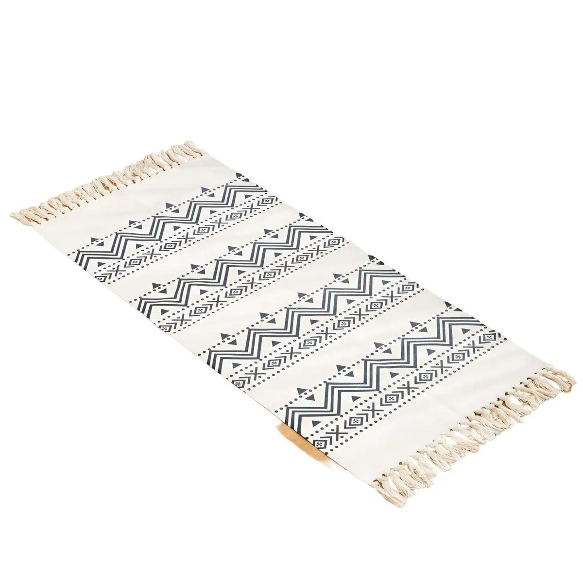 GENERICO - Set de 3 Alfombras de Lino 60x90 cm para Bajada de Cama  V11