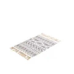 GENERICO - Set de 3 Alfombras de Lino 60x90 cm para Bajada de Cama V17