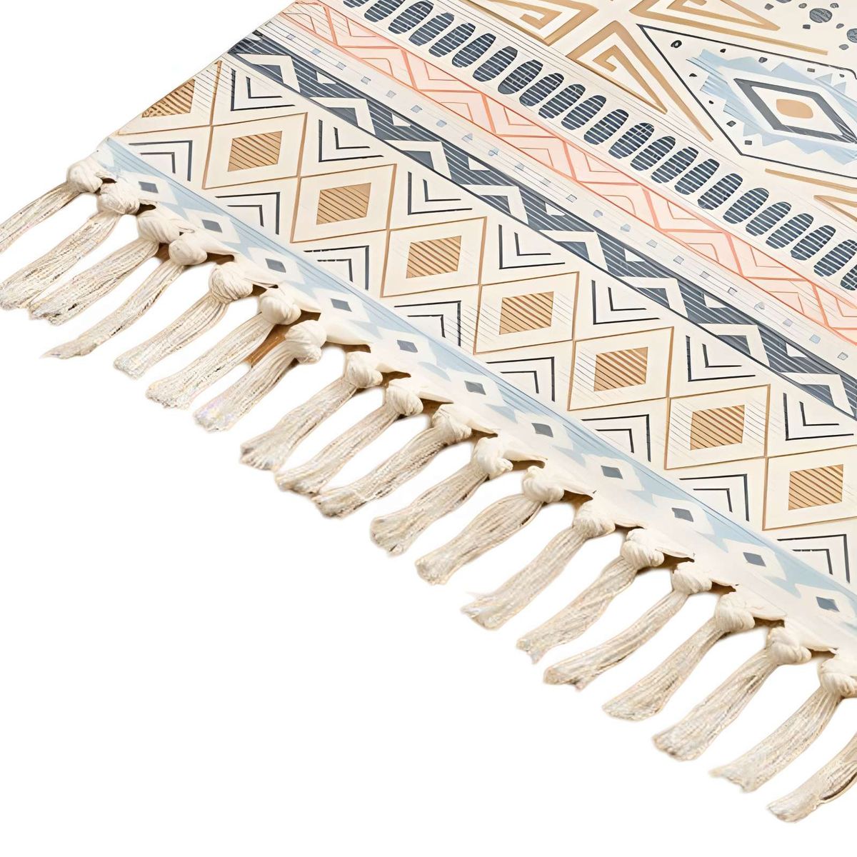 GENERICO - Set de 3 Alfombras de Lino 60x90 cm para Bajada de Cama  V18