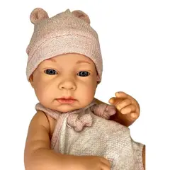GENERICO - BEBE MUÑECA REALISTA DE SILICONA NIÑA ROSA 7n9