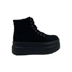 HERIEL - Zapatilla Negra Plataforma Mujer