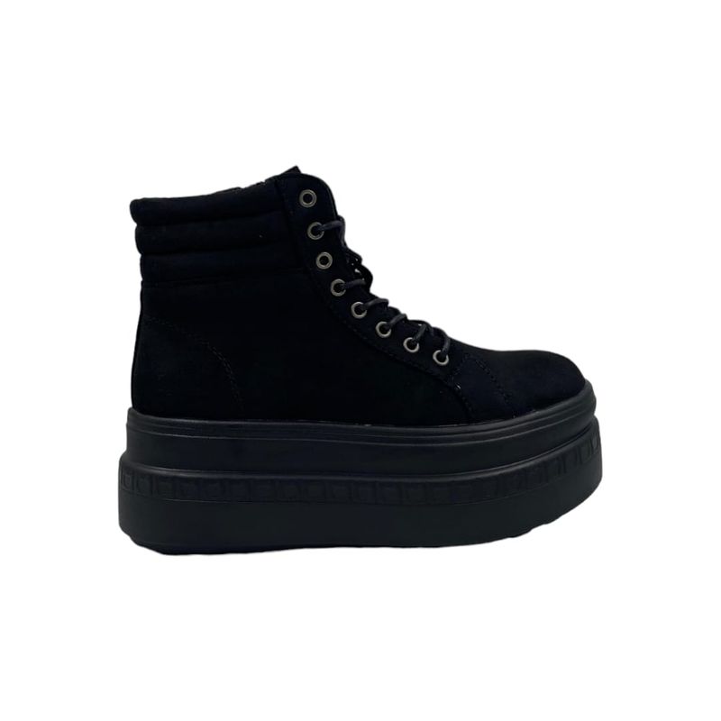 HERIEL - Zapatilla Negra Plataforma Mujer