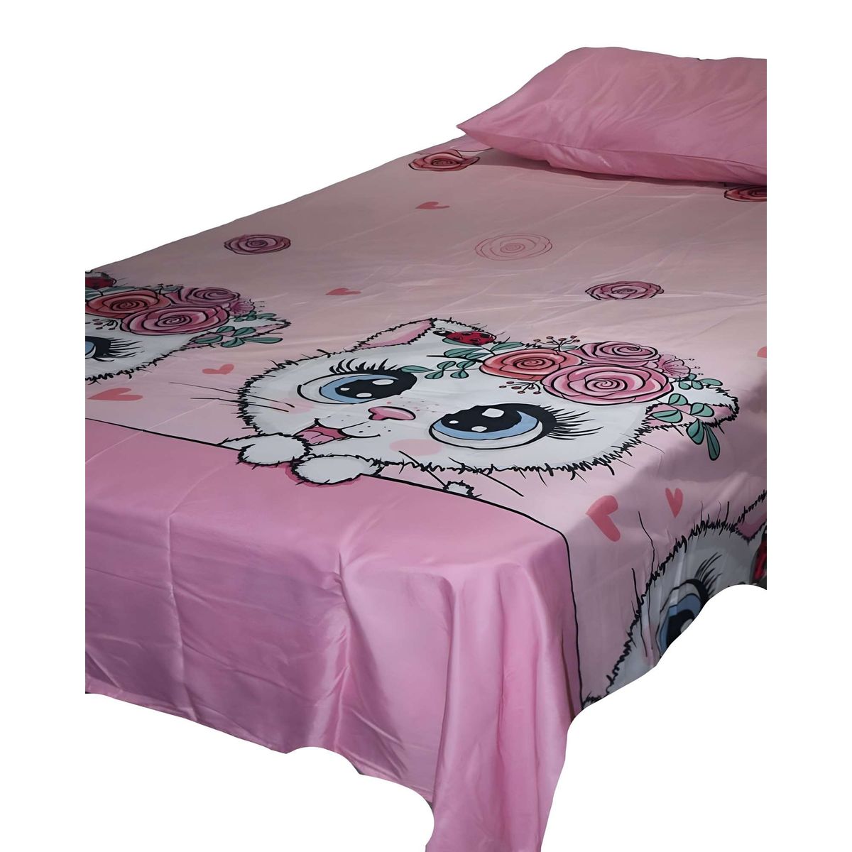 GENERICO - SABANA INFANTIL PLAZA Y MEDIA GATITO 1