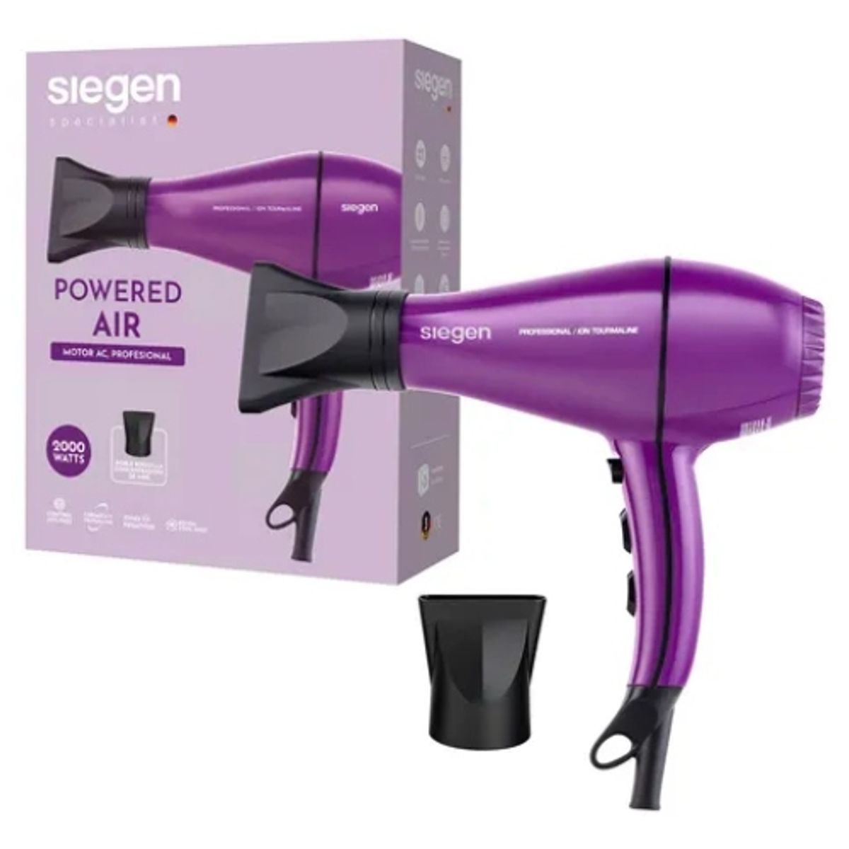 Secador De Pelo Siegen Sg-3047 Violeta, marca SIEGEN - Foto Principal