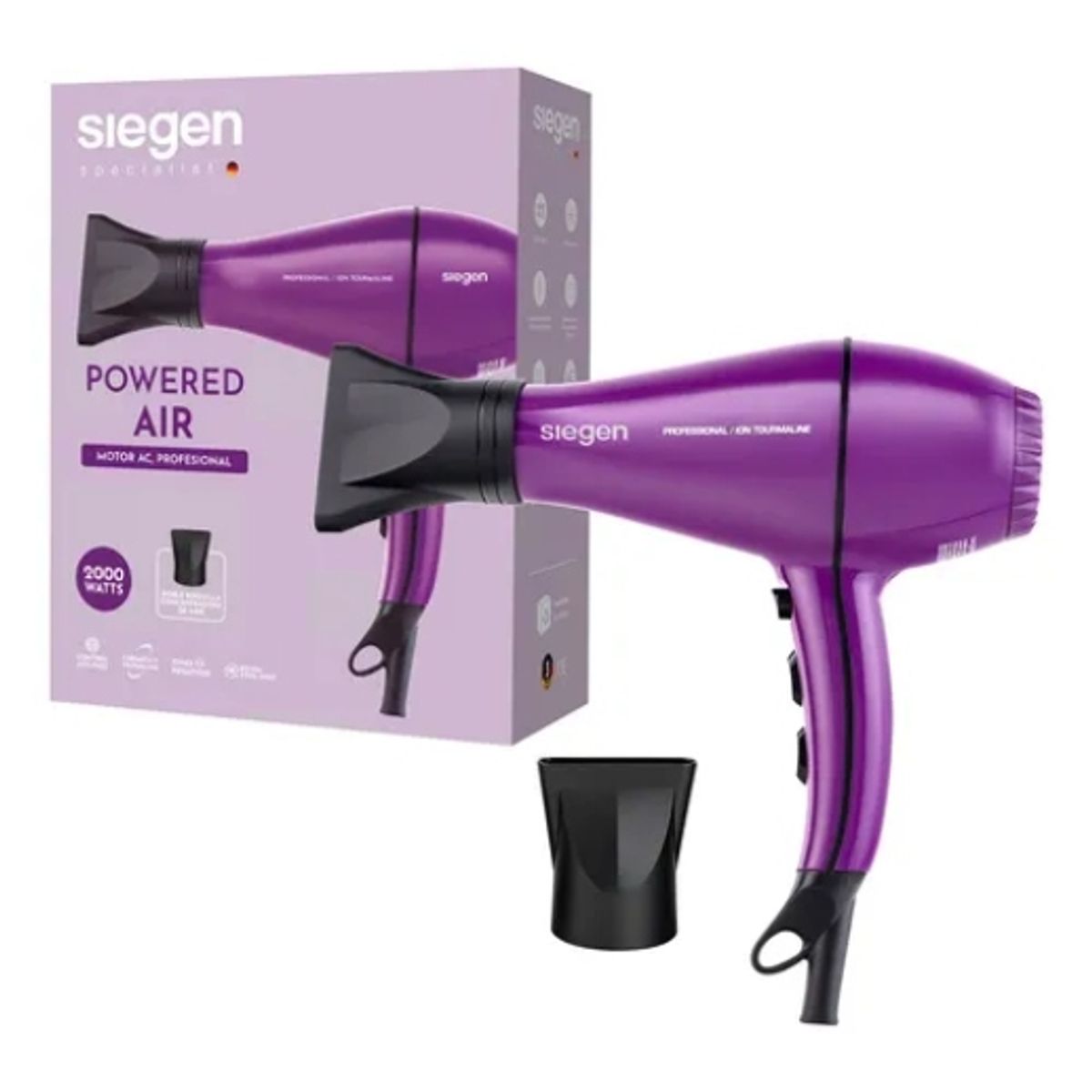 Secador De Pelo Siegen Sg-3047 Violeta, marca SIEGEN - Foto Principal