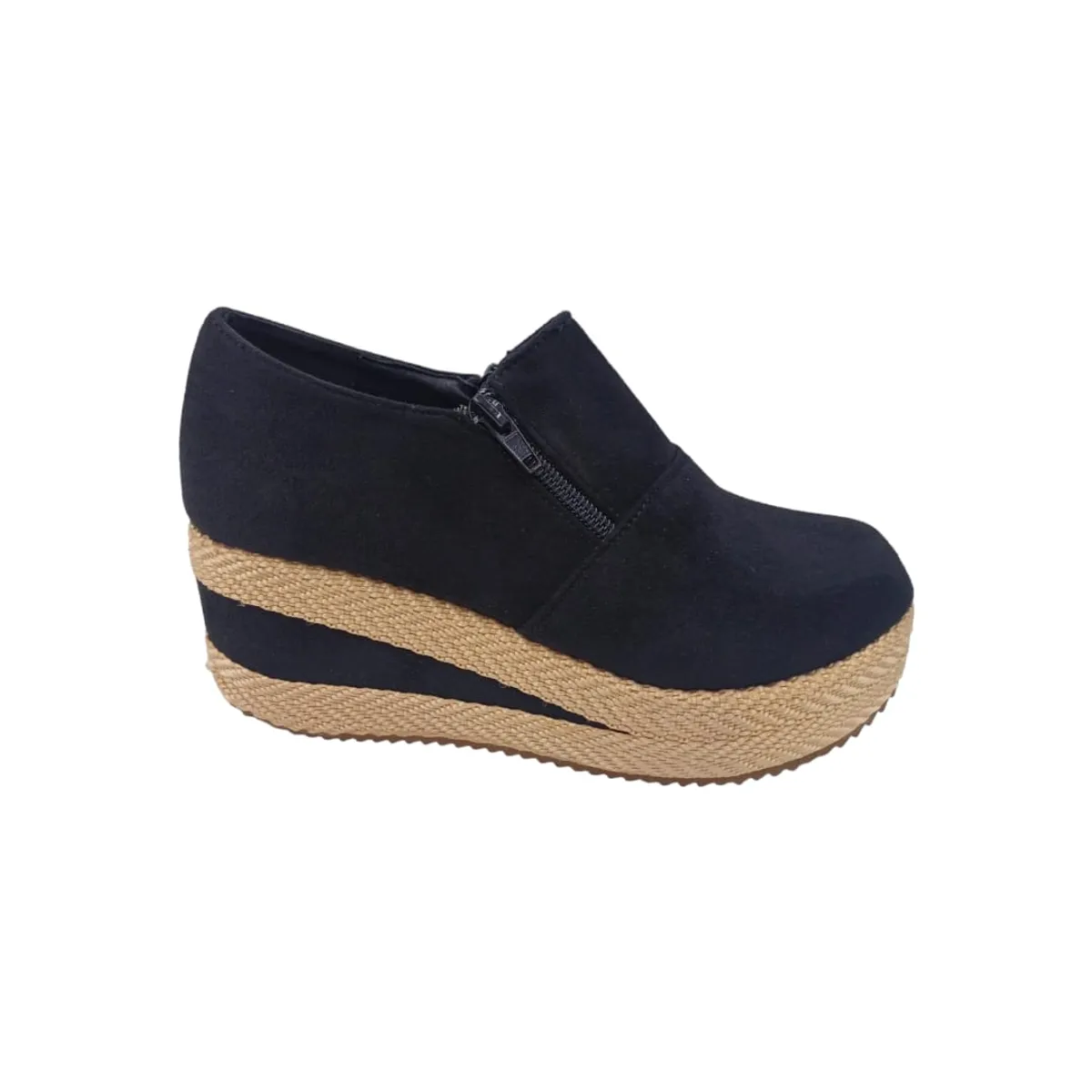 HERIEL - Zapato Panchita Negro Plataforma