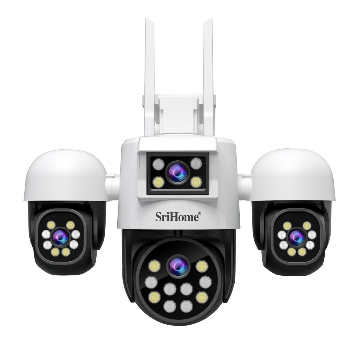 SRICAM - Camara IP PTZ 4 en 1 4x2mp 1080p h.265 Wifi Srihome SH069