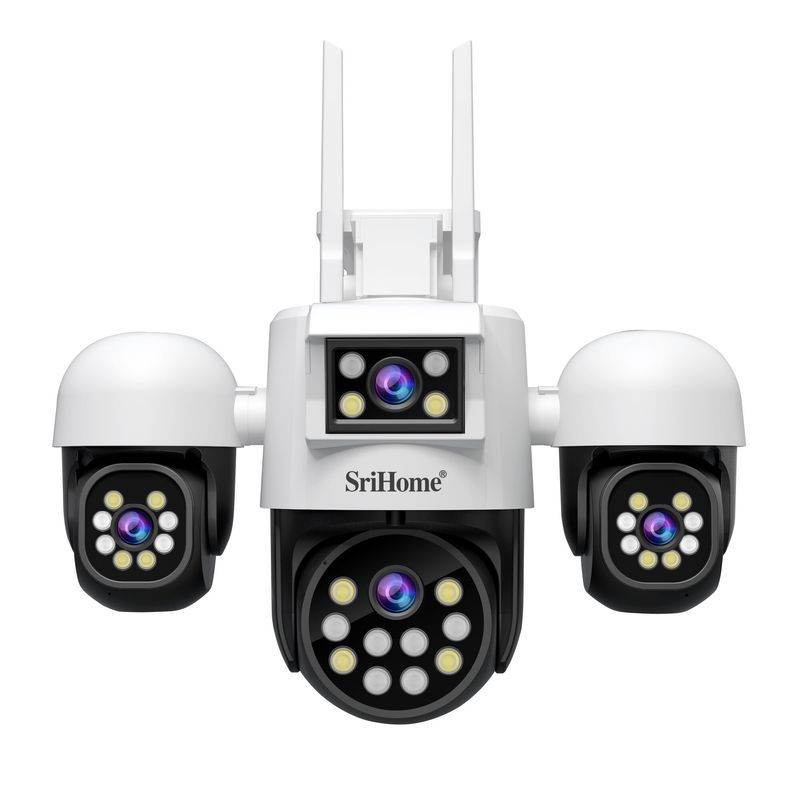 SRICAM - Camara IP PTZ 4 en 1 4x2mp 1080p h.265 Wifi Srihome SH069