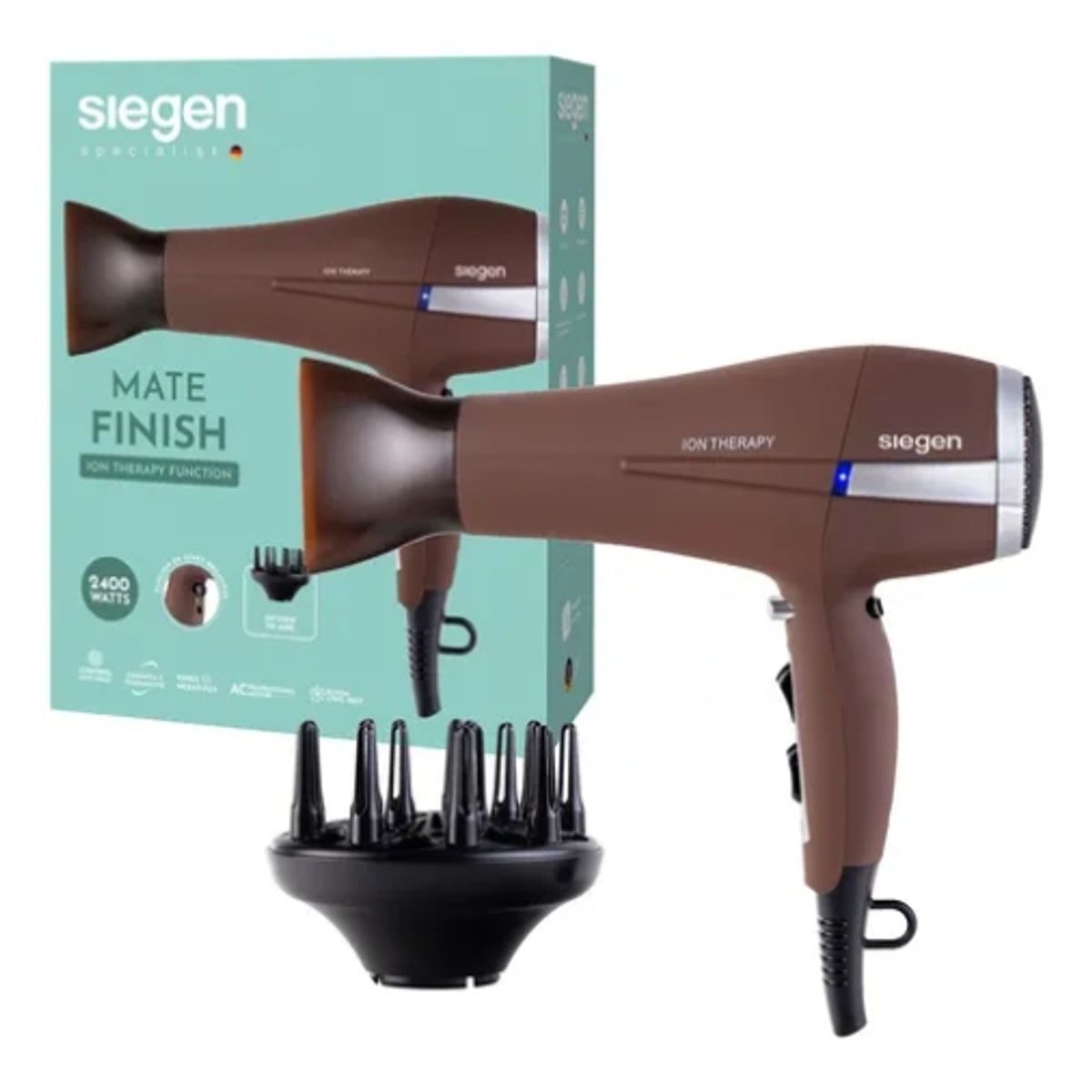 SIEGEN - Secador De Pelo Siegen Sg-3043 Color Café