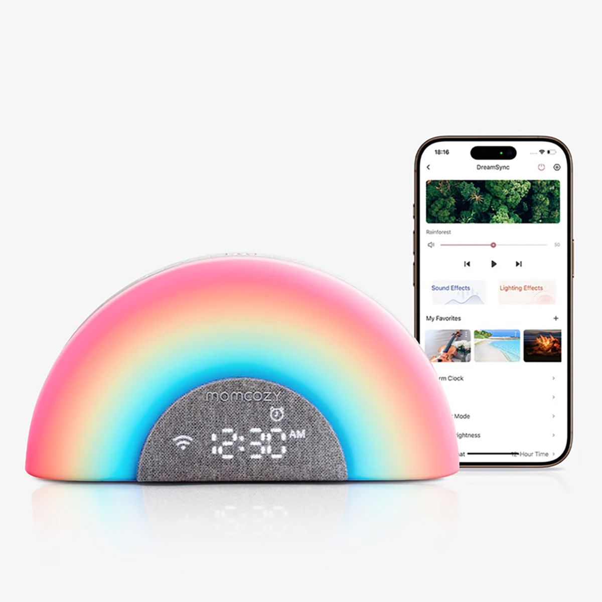 MOMCOZY - Maquina de Ruido Blanco Arco Iris