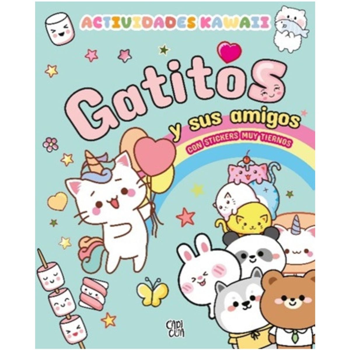 HITWAY MUSIC - ACTIVIDADES KAWAI - GATITOS Y SUS AMIGOS TAPA RÚSTICA - ANÓNIMO - LIBRO