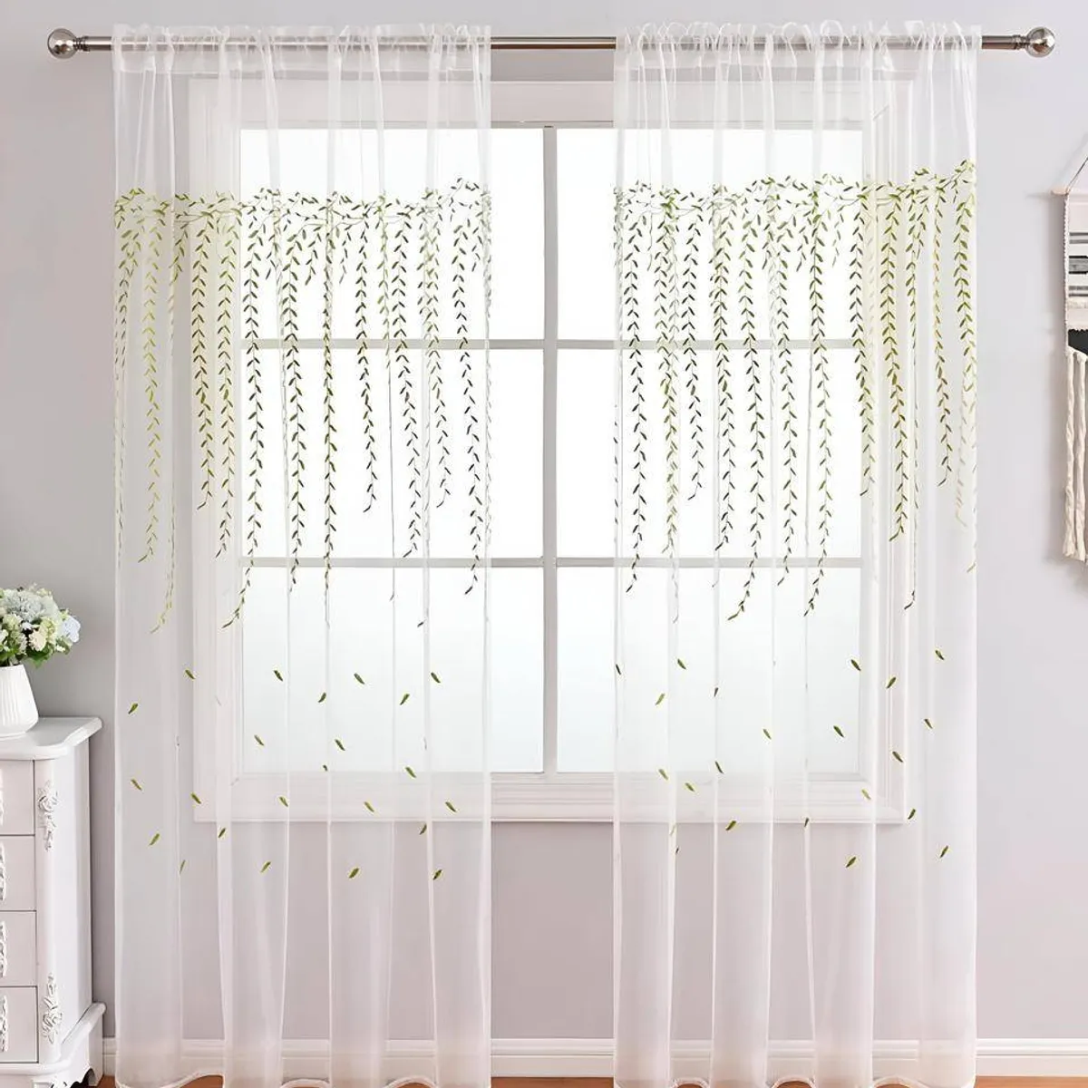 GENERICO - VISILLO BLANCO BORDADO 2 PAÑOS f07