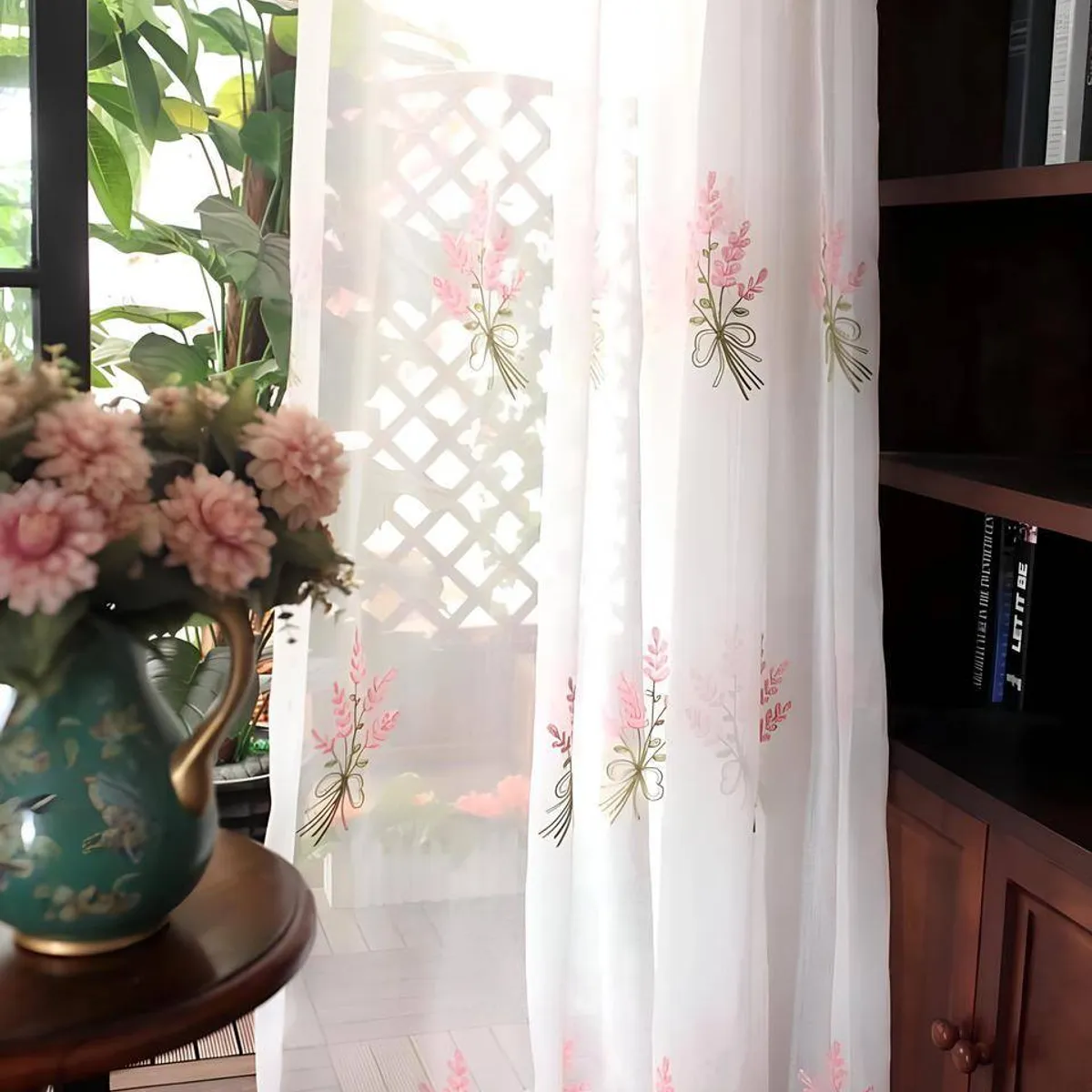 GENERICO - VISILLO BLANCO BORDADO 2 PAÑOS f12