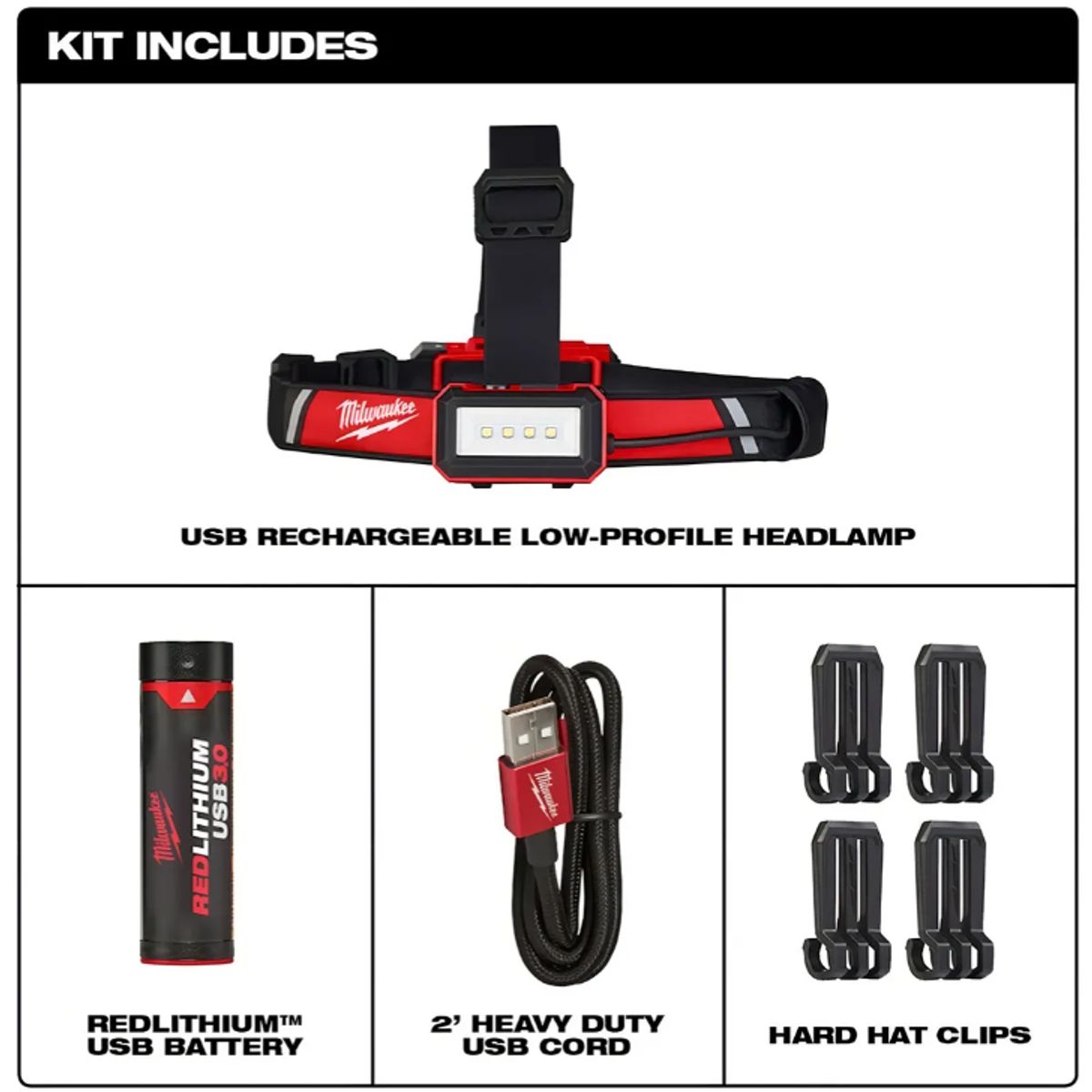 MILWAUKEE - Milwaukee Linterna Frontal Recargable Usb 600 Lm 2115-21