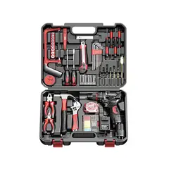 LUBABYCAS - Kit Taladro Inalámbrico 2 Baterías 16.8V 118 Piezas B01