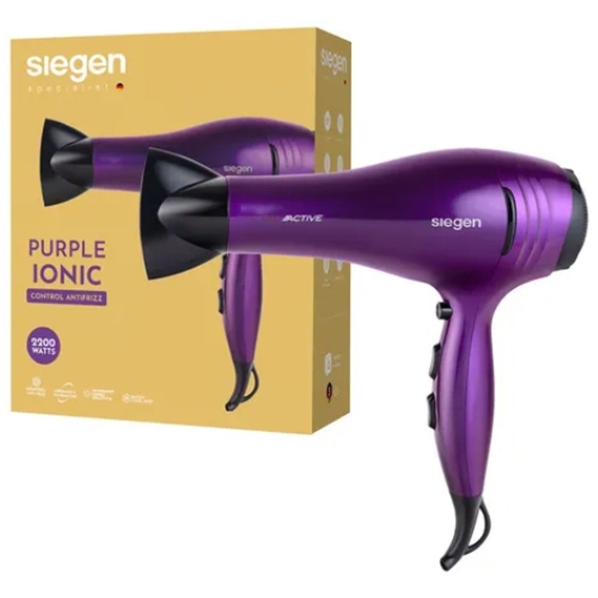 SIEGEN - Secador De Pelo Siegen Sg-3031 Color Púrpura