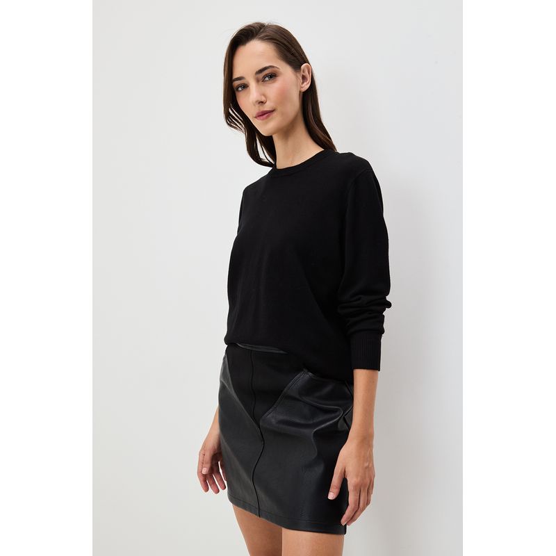 IO - Sweater Negro Mujer Io
