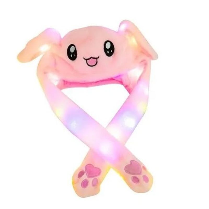 GENERICO - Gorro de conejo luminoso luz Led para niña y adulto