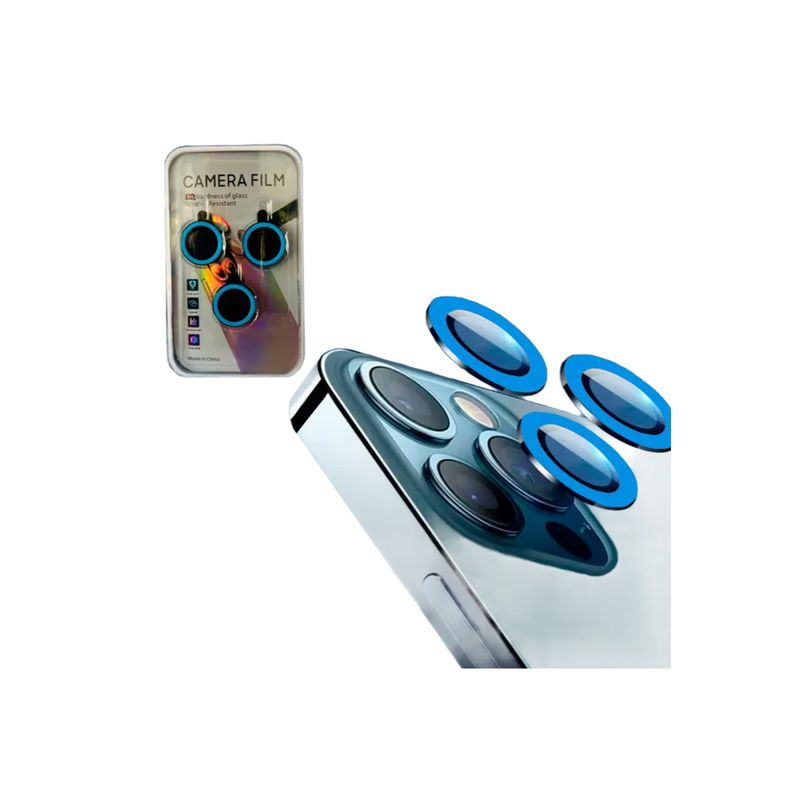 JOIGO - Protector de Lentes Para iPhone 14 Pro 14 Pro Max Fluor Azul