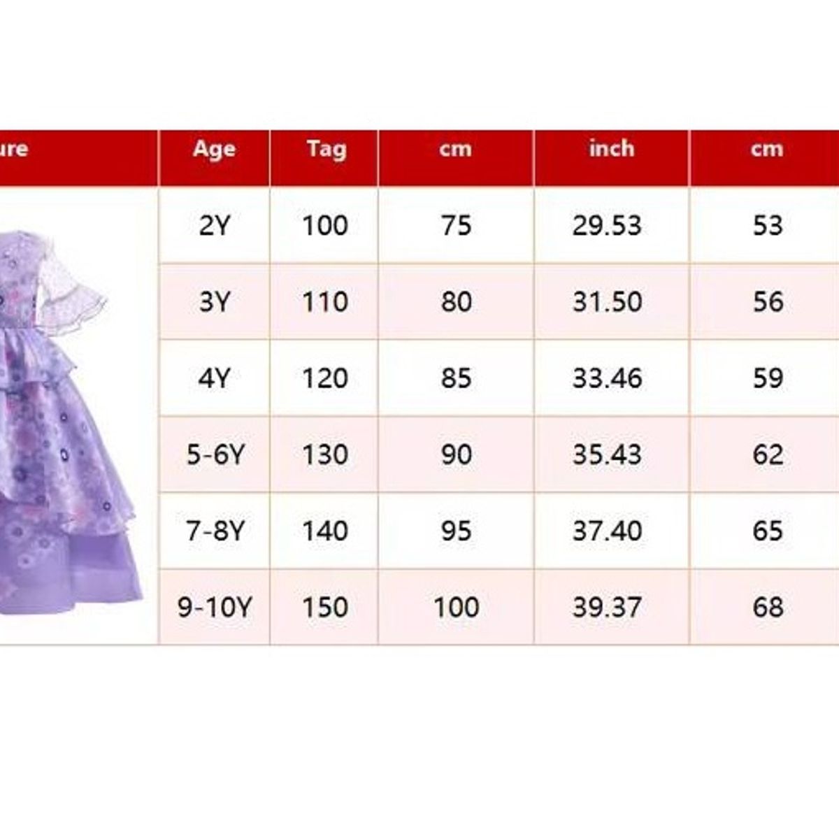 GENERICO - Set disfraz princesa vestido y accesorios Isabella 3 años