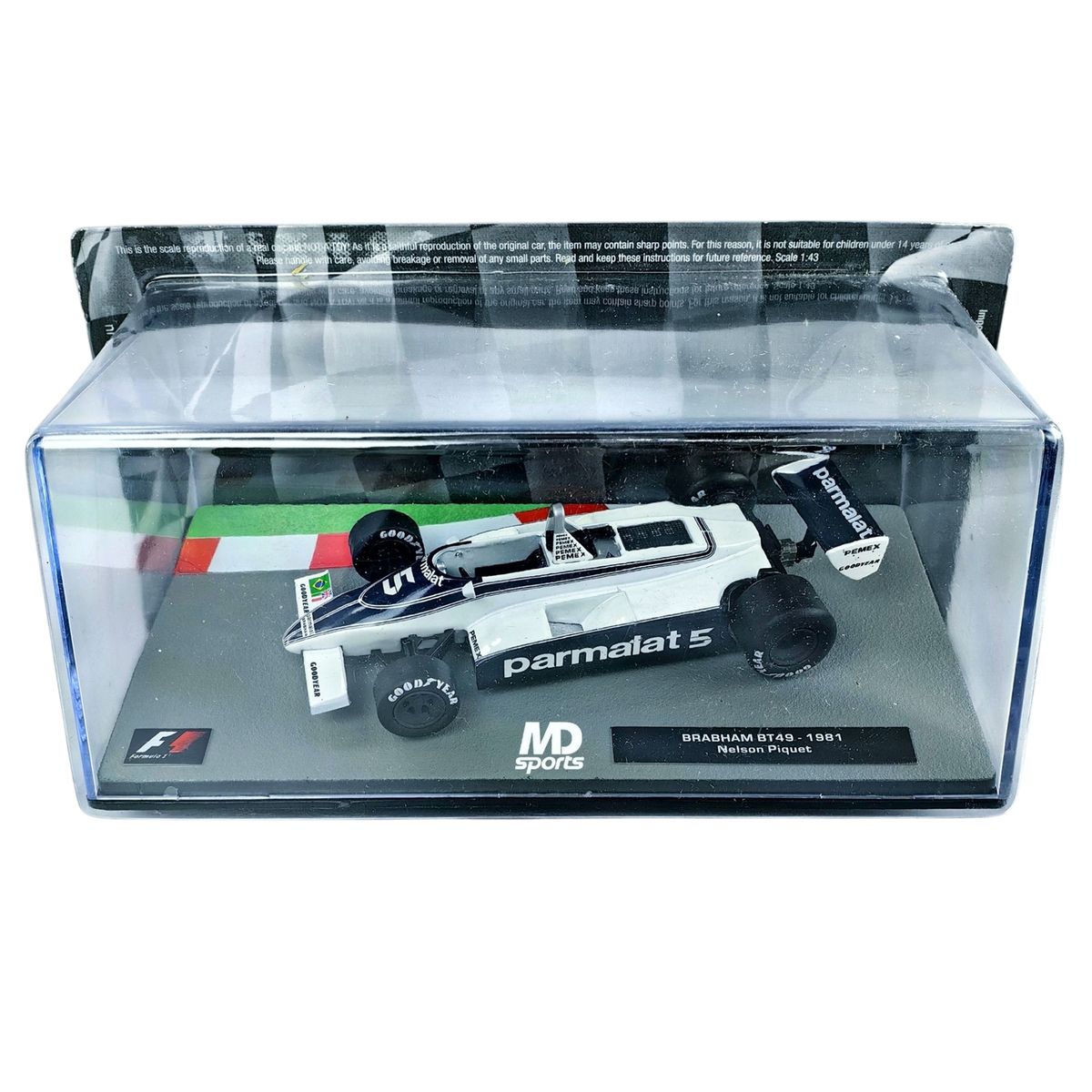 FORMULA 1 - Auto Formula 1 Brabham Bt49 1981 Nelson Piquet Caja Acr 1:43